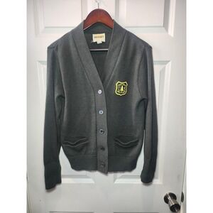 Vintage 70s Signet US Forest Service Cardigan Sweater Green Womens L USA Made